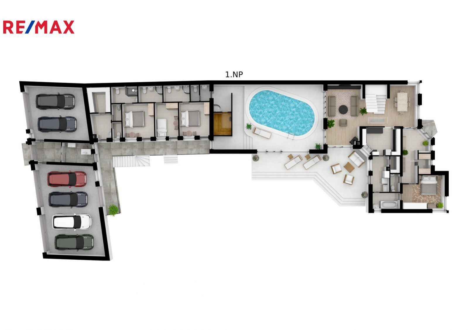 Zavedený penzion, s rodinným domem 4+1 ( UP 325 m2), pizzerií, bazénem, vinným sklepem, Valtice, obrázek č. 3