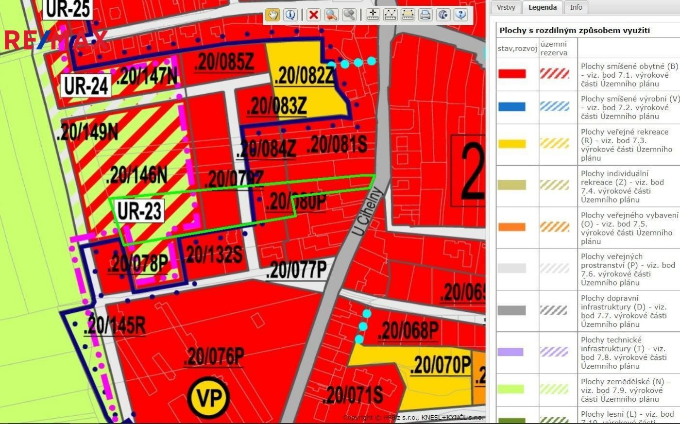 Prodej pozemků o celkové výměře 8 961m2 v Olomouci - Droždíně, obrázek č. 2