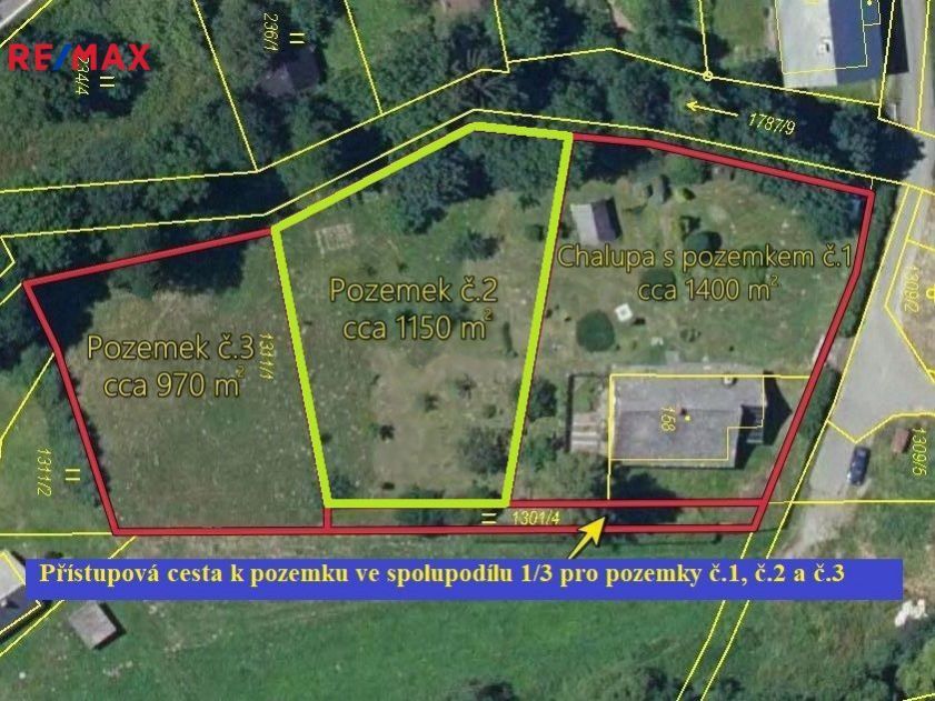 Prodej pozemku pro výstavbu 1150 m2, Malá Morava, obrázek č. 1