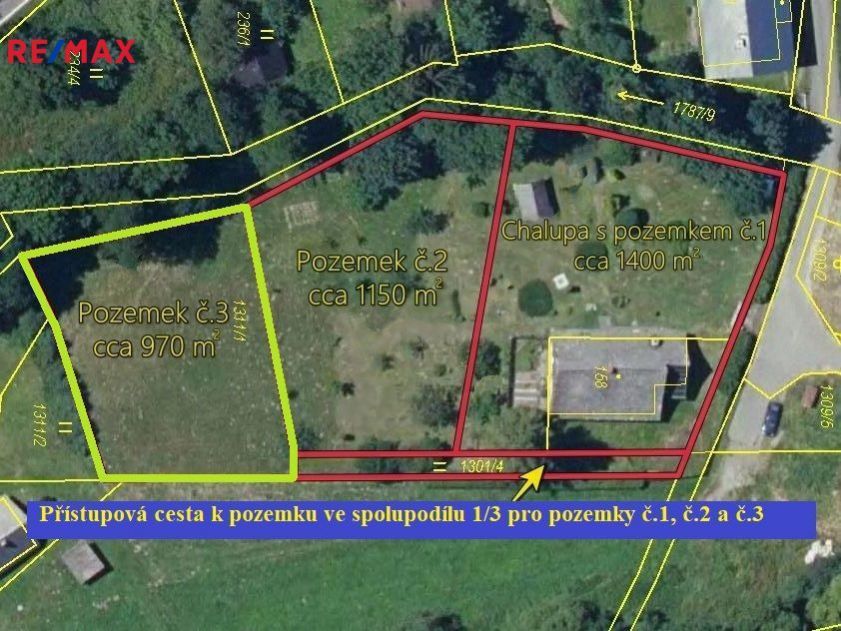Prodej pozemku pro výstavbu 970 m2, Malá Morava, obrázek č. 1
