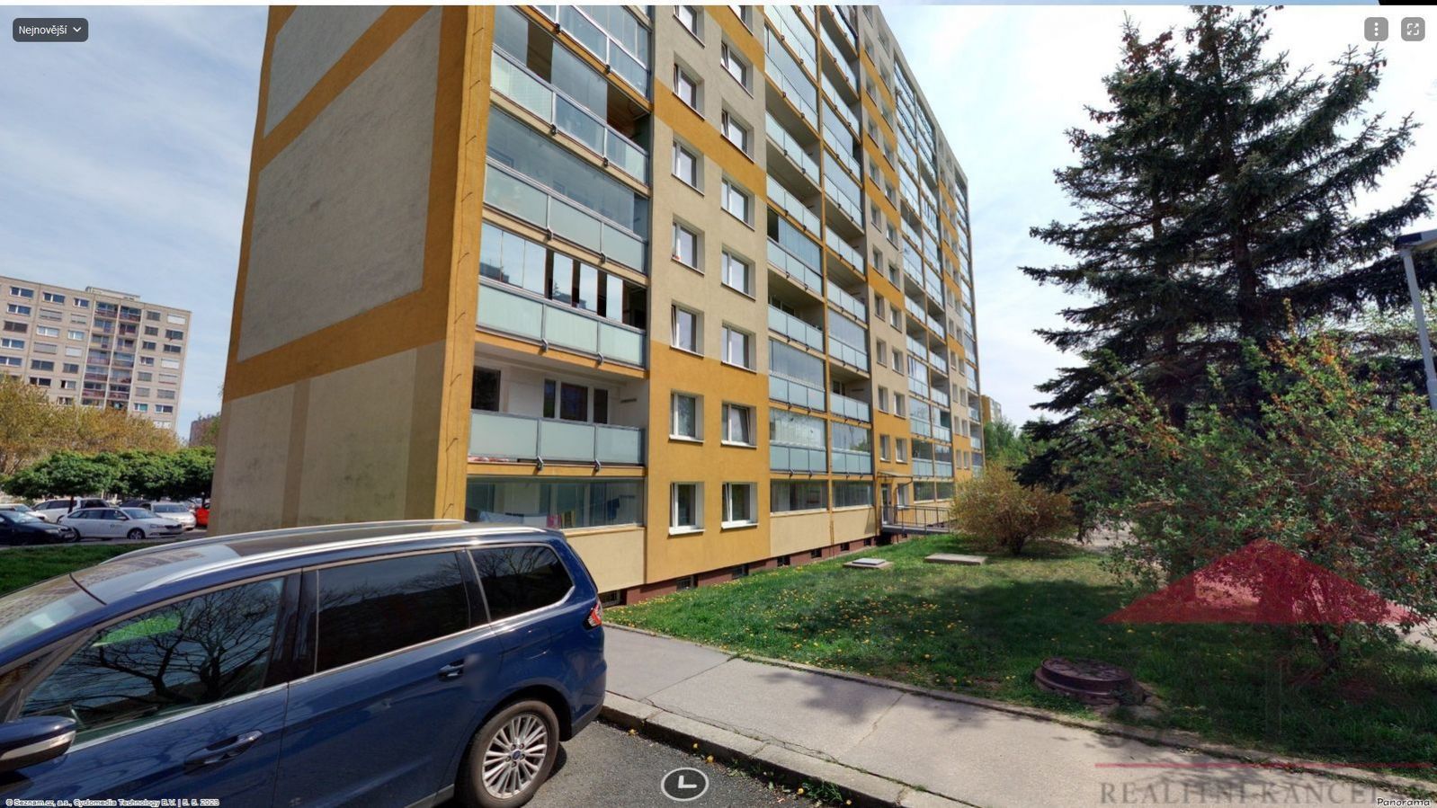 Praha - Řepy; pronájem bytu 2+kk (47,7 m2) se zasklenou lodžií, obrázek č. 1