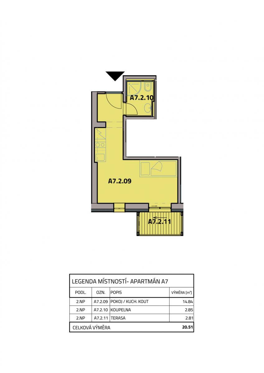 Prodej horského apartmánu,  20 m2, obec Bublava, obrázek č. 3