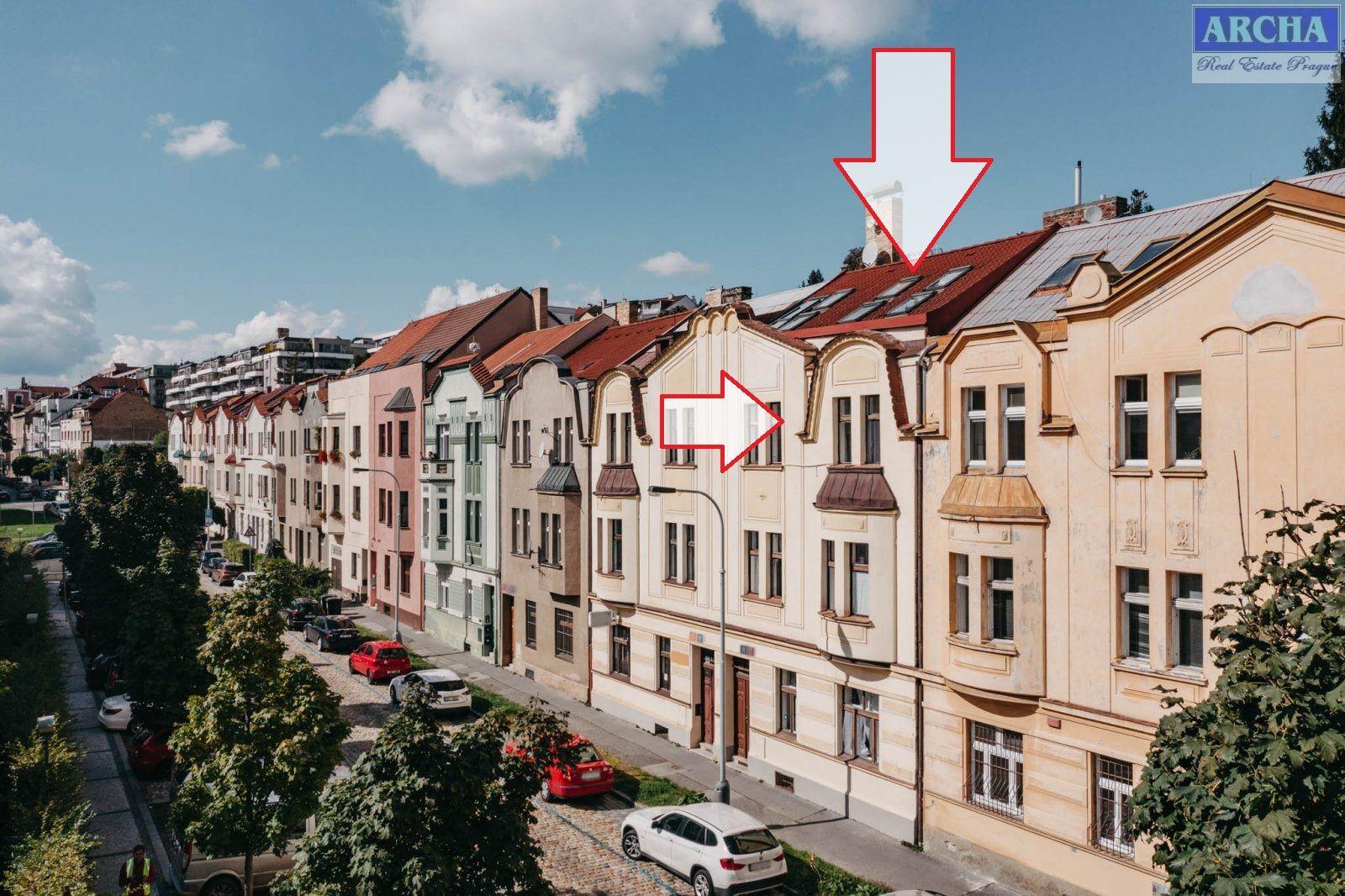 Prodej mezonet. bytu (patrového) 3+kk, 103 m2, 3-4. NP,  Praha 6