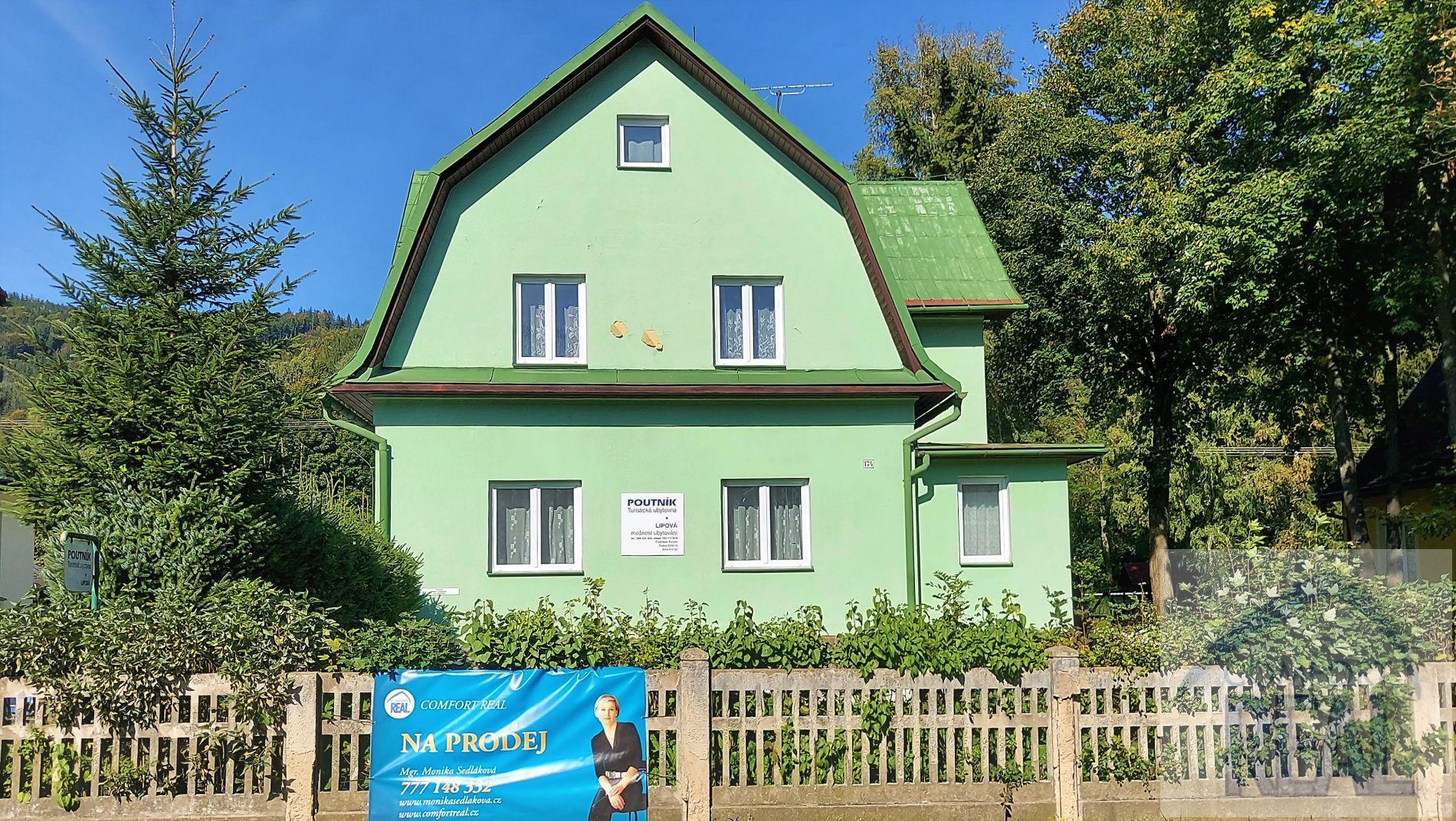 Prodej ubytovacího zařízení  POUTNÍK č.ev. 24, centrum obce Lipová  Lázně.