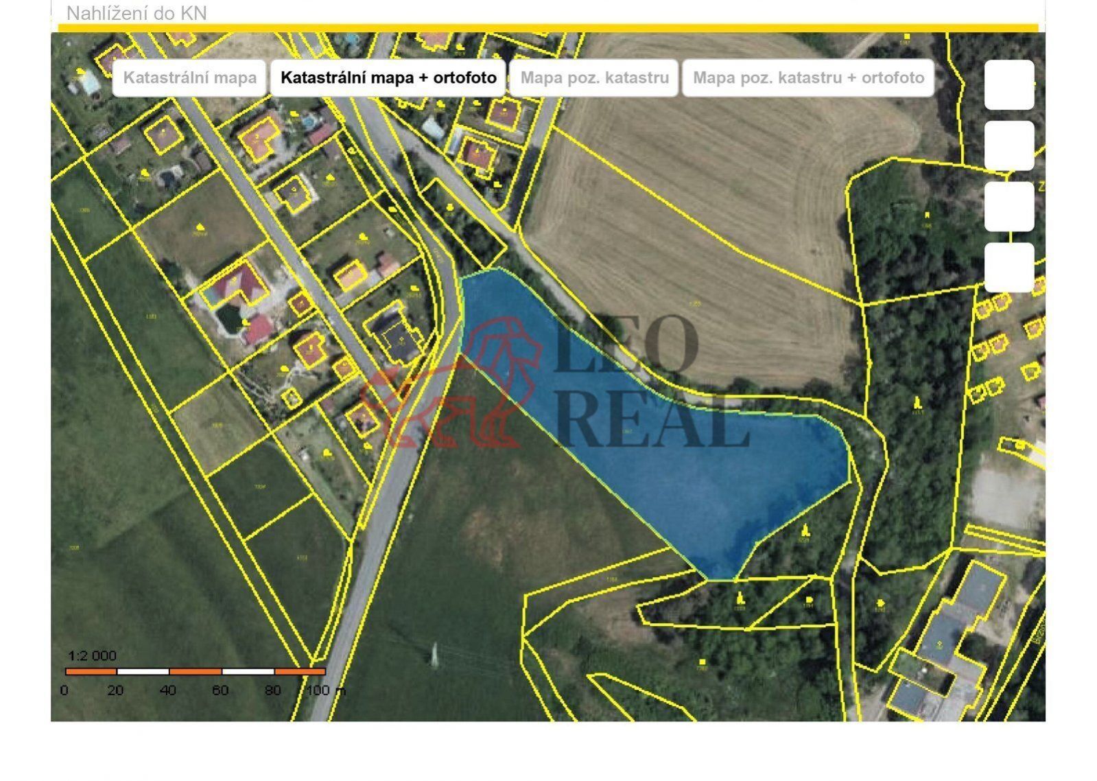 Prodej stavebního pozemku 1.282 m2 Svatý Jan - Hrachov, obrázek č. 1