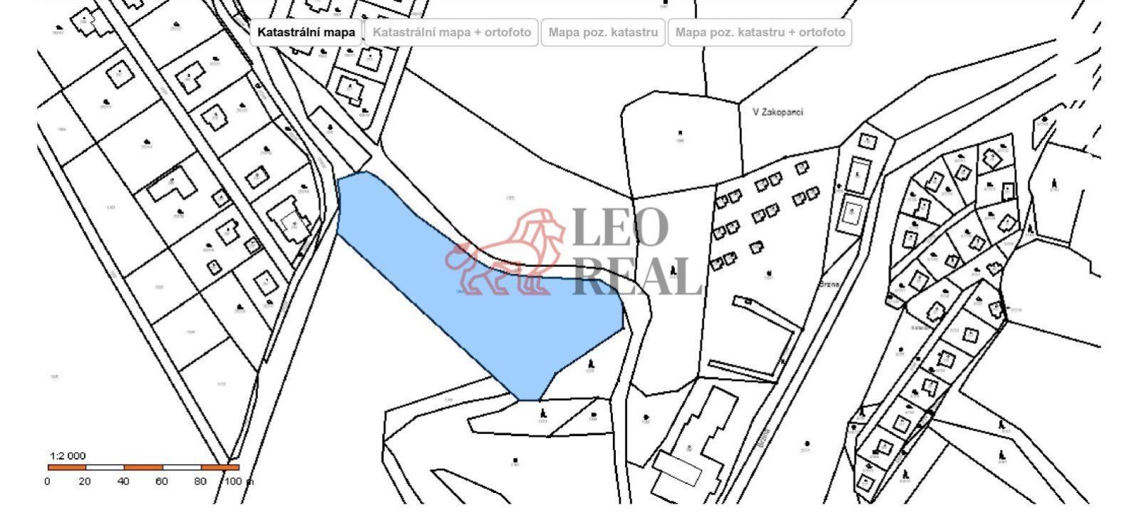Prodej stavebního pozemku 1.282 m2 Svatý Jan - Hrachov, obrázek č. 2