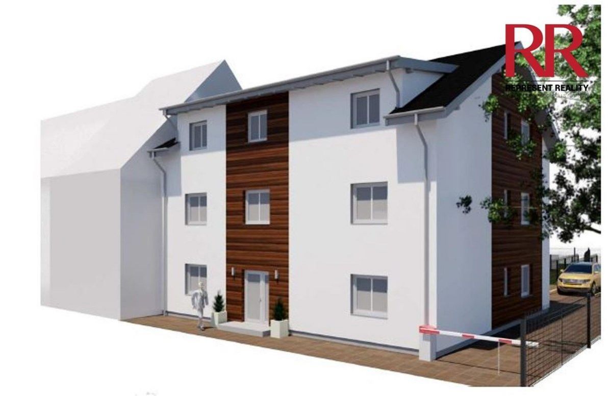 Prodej projektu novostavby bytového domu v Líšťanech včetně pozemku se základovou deskou
