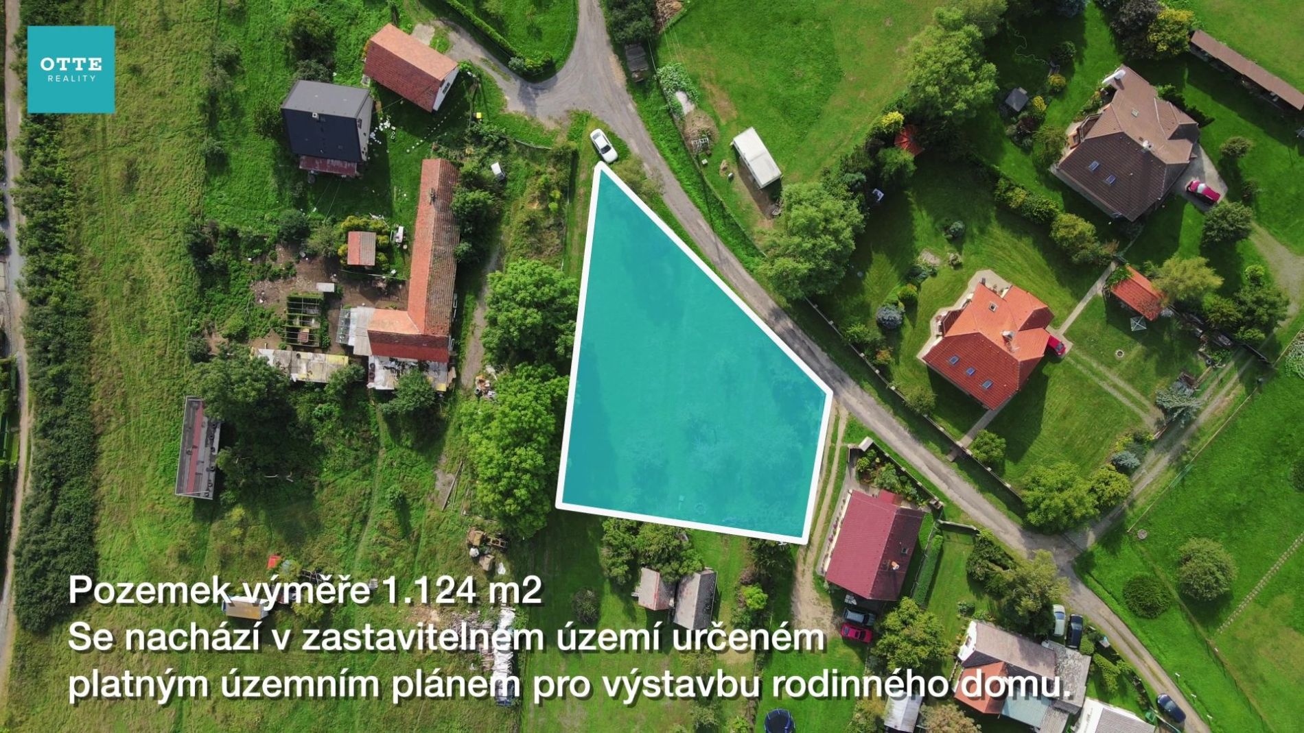 Pozemek pro stavbu rodinného domu na klidném místě v Rokycanech, obrázek č. 2