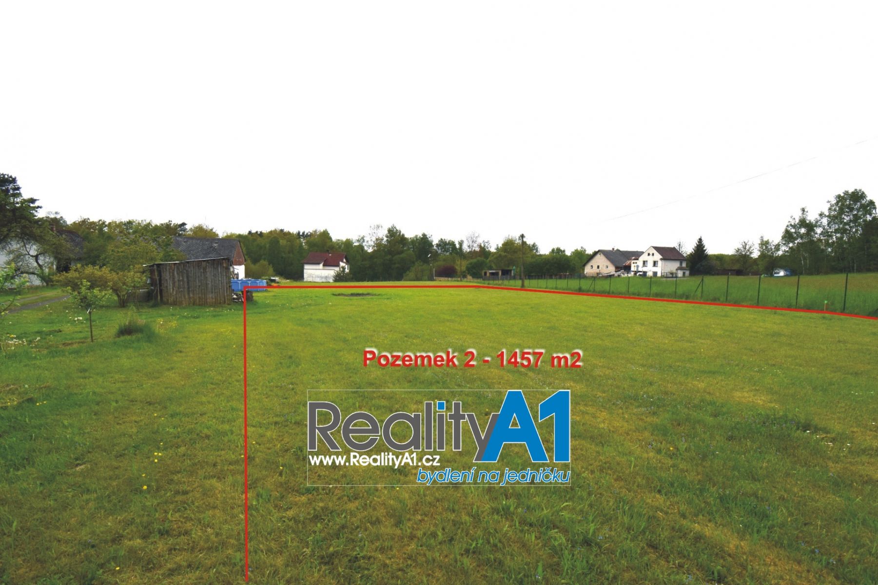 Prodej pozemku č.2 pro výstavbu RD 1457 m2 - Mimoň - Srní Potok, obrázek č. 1