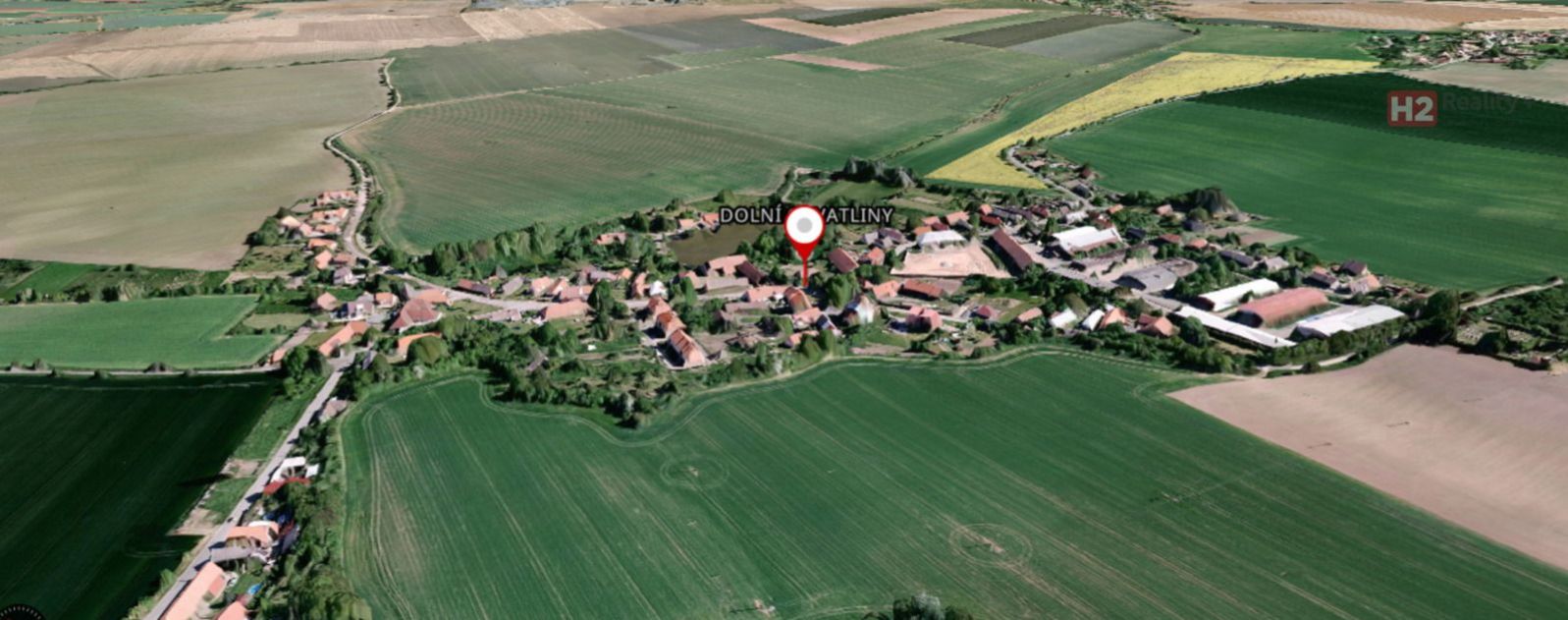 Prodej pozemku o velikosti 651 m2 v obci Dolní Chvatliny,(okres Kolín), obrázek č. 3