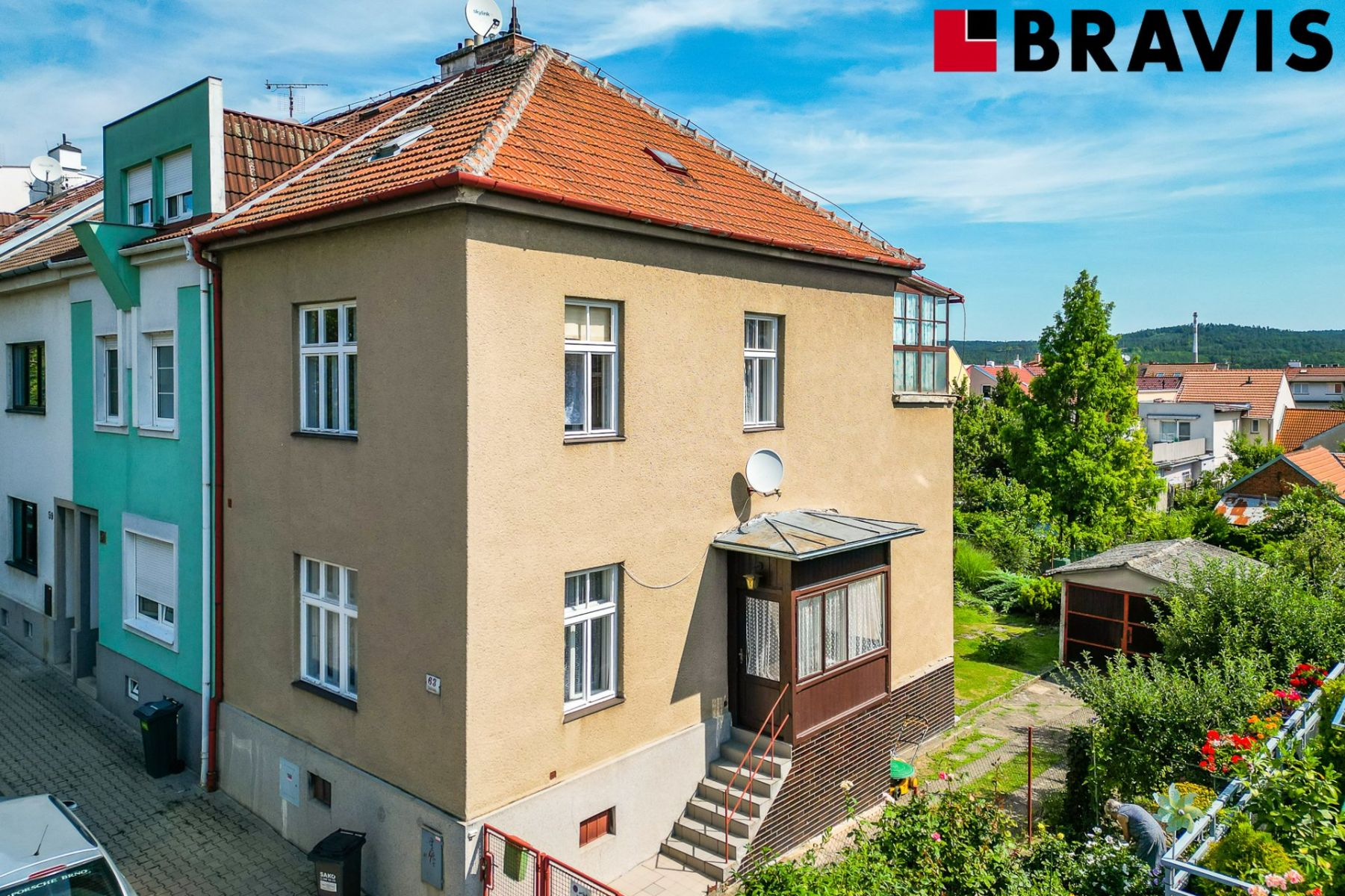 Prodej rodinného domu 3+1 jako sídlo vaší firmy, ul. Sibiřská, Brno - Řečkovice, garáž na pozemku, k, obrázek č. 1