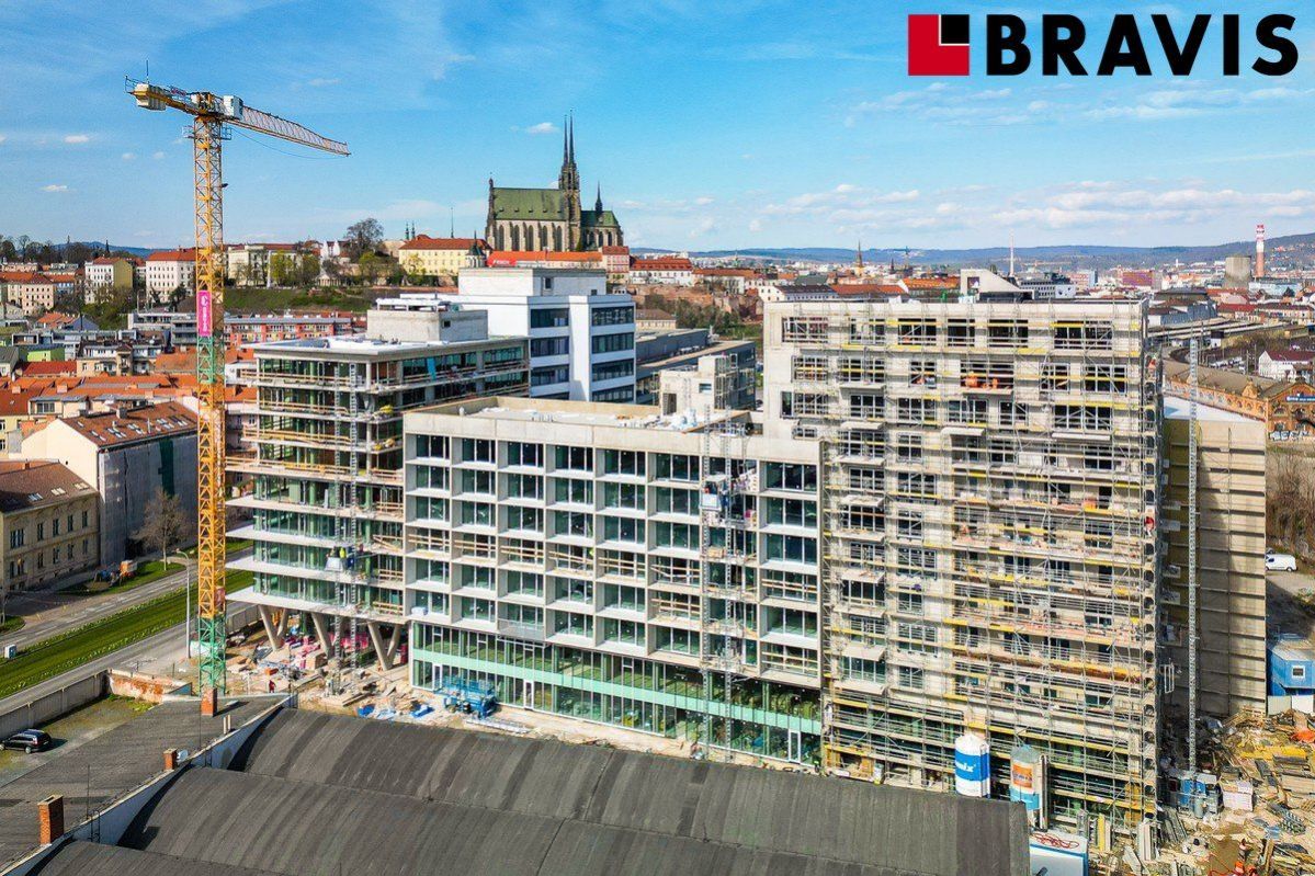 Prodej moderního nízkoenergetického bytu na Nových Sadech v centru Brna, 2+kk s balkónem 77 m2, obrázek č. 1