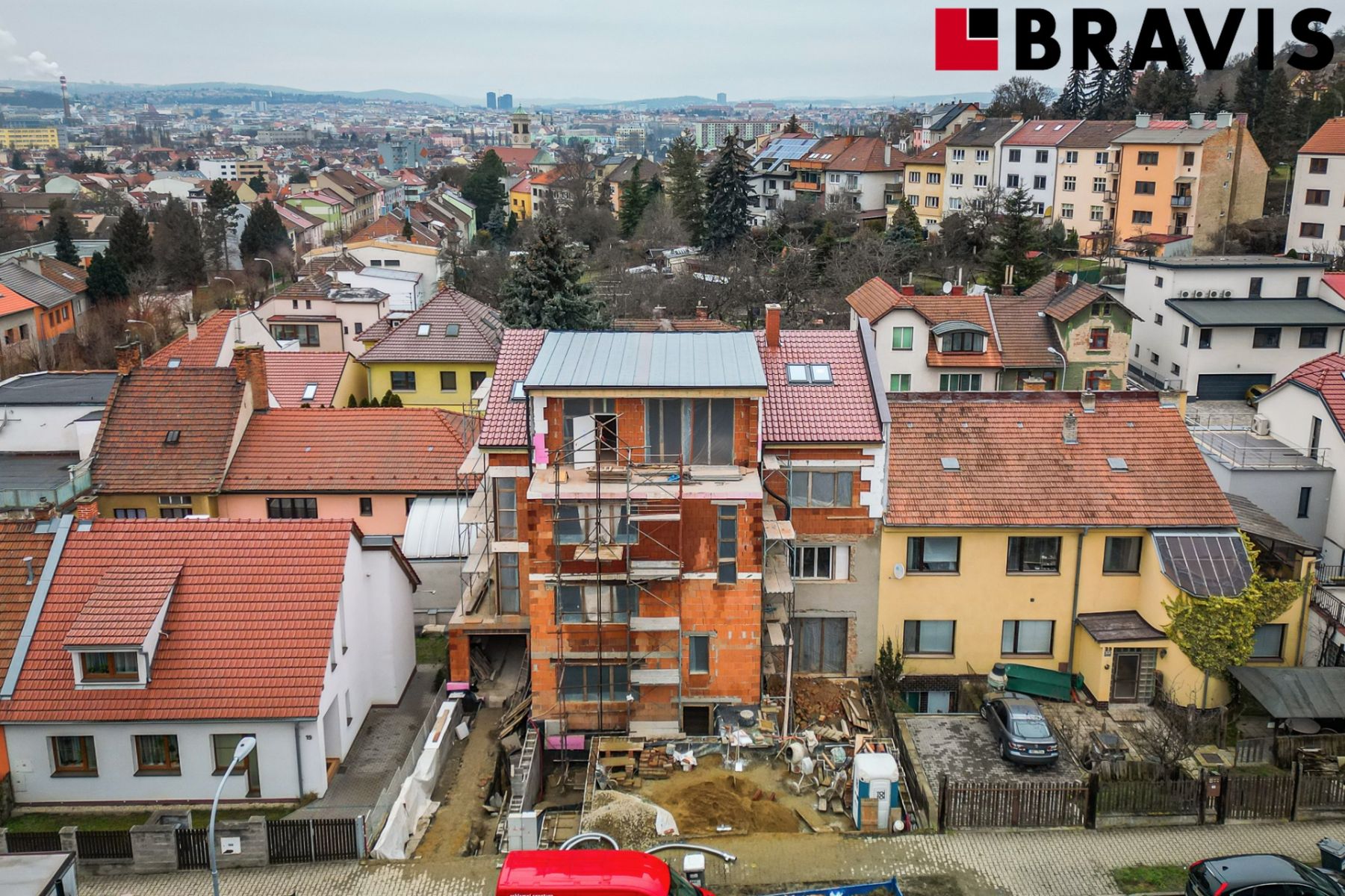 Prodej novostavby bytového viladomu, ul. Vinařického, Brno - Židenice, 6 bytů, 5x parkování, odpočet, obrázek č. 2