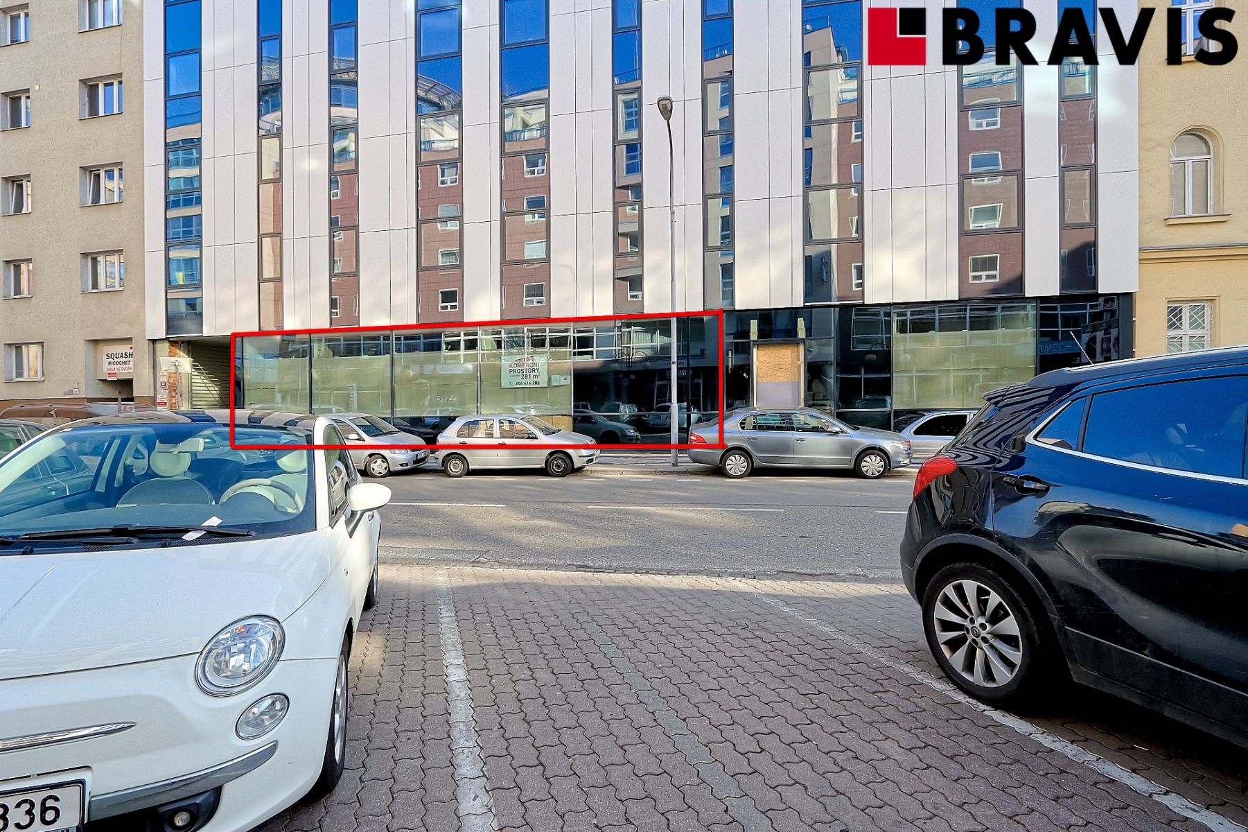 Pronájem nových obchodních prostor/kanceláří, 225m2, ulice Příkop, Brno, obrázek č. 1