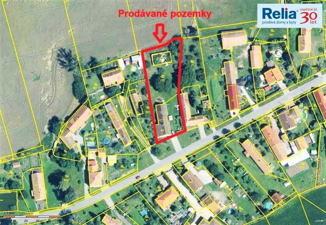 Pozemek s RD v klidném místě obce Hrádek u Pardubic, 2231 m2, obrázek č. 3