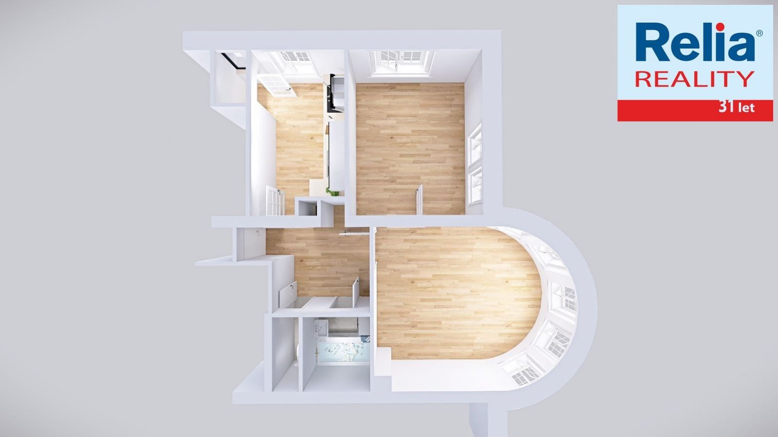 Pronájem bytu 2+1, 56  m2 - Jablonec, Kokonín, obrázek č. 3