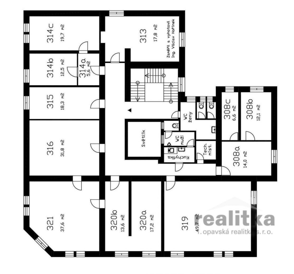 Pronájem nebytových prostor  kanceláře 220 m2, ul. Husova, Opava, obrázek č. 3