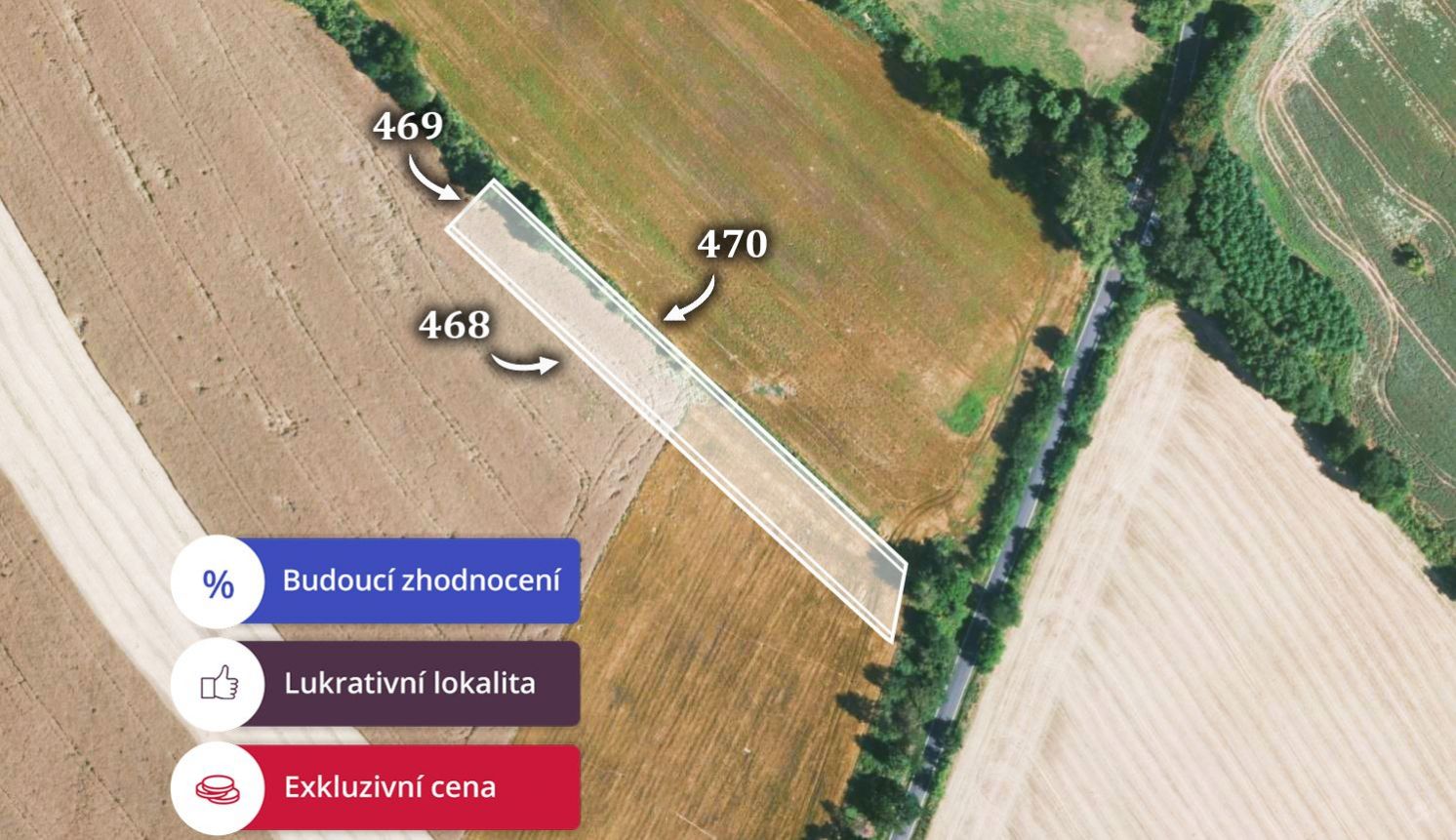 Zemědělská půda, prodej, Nučice, Praha východ, obrázek č. 1