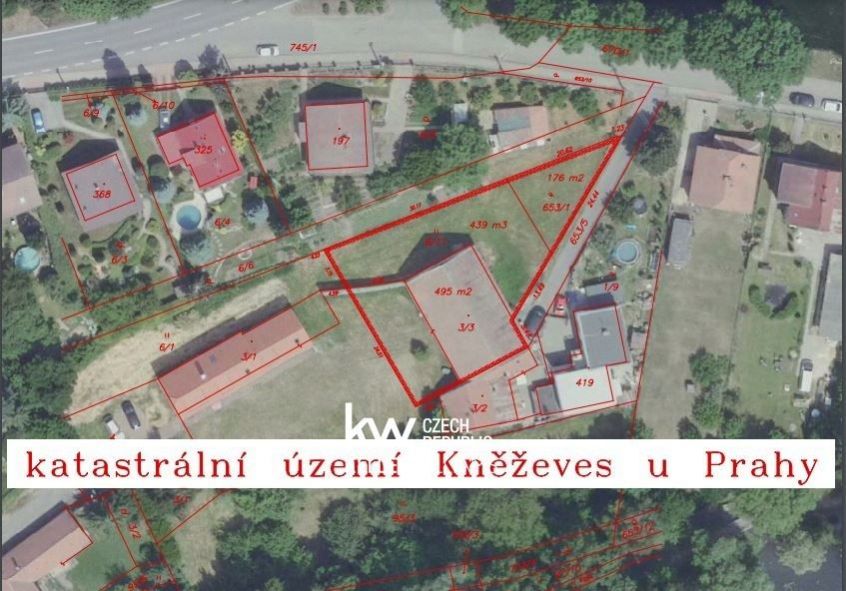 Prodej pozemku se stodolou, K rybníku, Kněževes, Praha-západ, obrázek č. 1