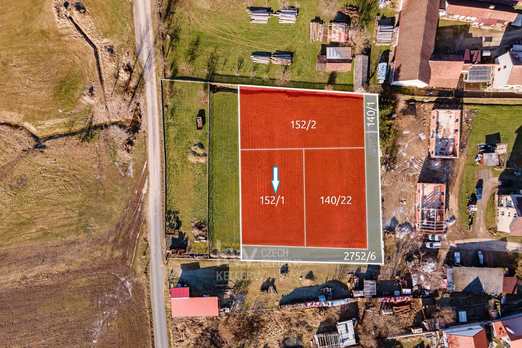 Prodej, Pozemky pro bydlení, 640 m2 - Hvožďany u Bechyně, okres Tábor, obrázek č. 2