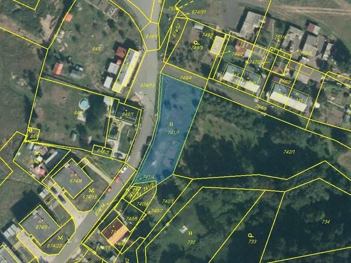 Pozemek louka, 923 m2, Rokle, okres Chomutov