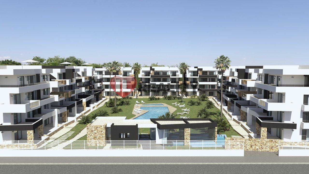 Prodej projekt apartmán 2+kk, Španělsko Orihuela Costa, terasa, bazén, posilovna