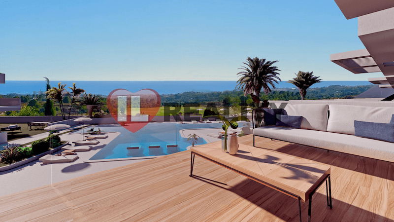 Luxusní Apartmán 4+kk, v nově vznikajícím golfovém hřišti, výhled na moře a Benidorm