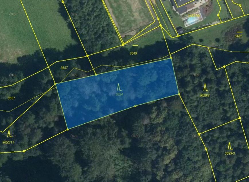 Lesní pozemek o výměře 1 667 m2, podíl 1/1, k.ú. Petřvald u Karviné, okres Karviná, obrázek č. 2