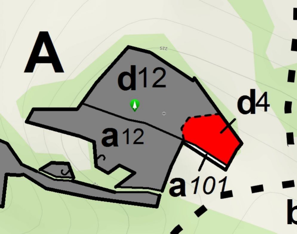 Lesní pozemek o výměře 7 454 m2, podíl 1/1, k.ú. Křešice u Děčína, okres Děčín, obrázek č. 3