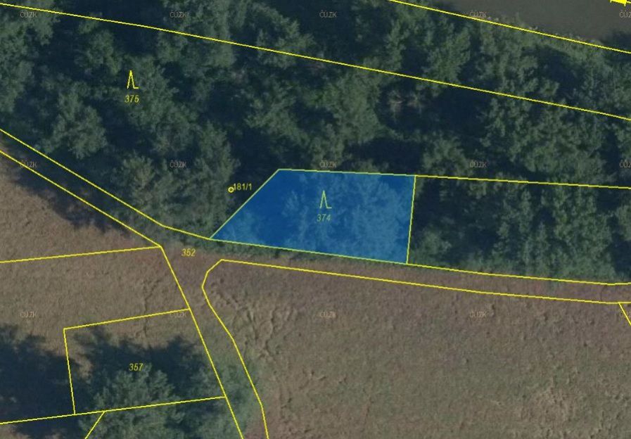 Lesní pozemek o výměře 788 m2, podíl 1/1, k.ú. Kopytov, okres Karviná, obrázek č. 2
