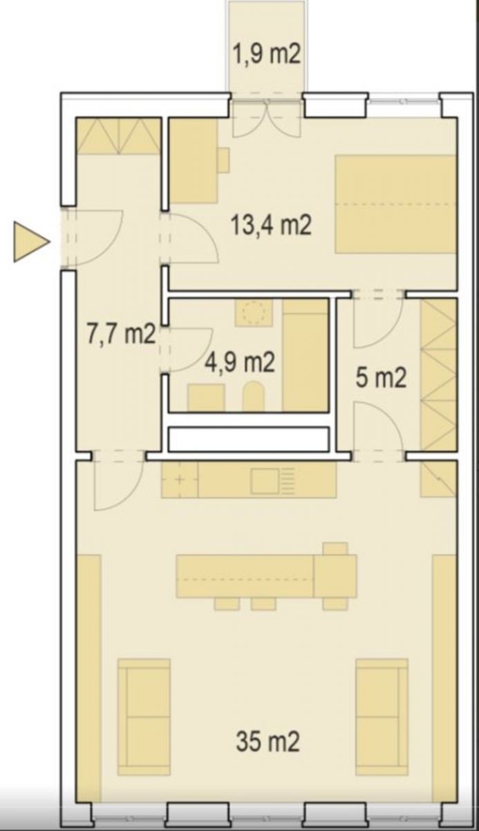 Prodej bytu 2+kk do OV, 66 m2, novostavba, balkón, Svitavy, obrázek č. 2