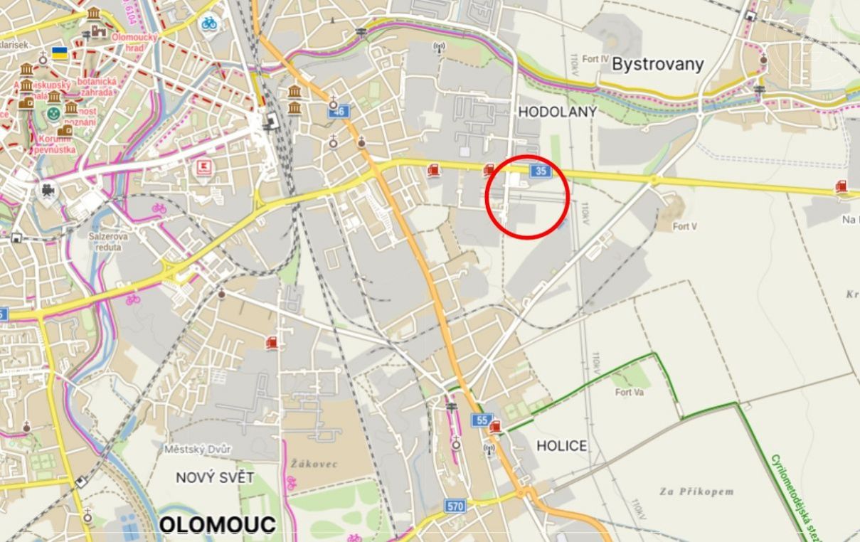 Prodej pozemky pro komerční výstavbu, 4 021 m2 - Olomouc, obrázek č. 2