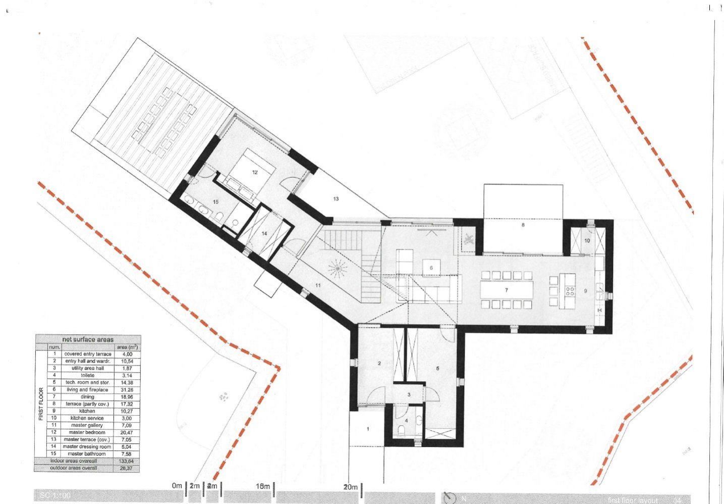 Prodej pozemku 1476m2, vydané stavební povolení na luxusní vilu s 5-ti bytovými jednotkami s rozlehl, obrázek č.7