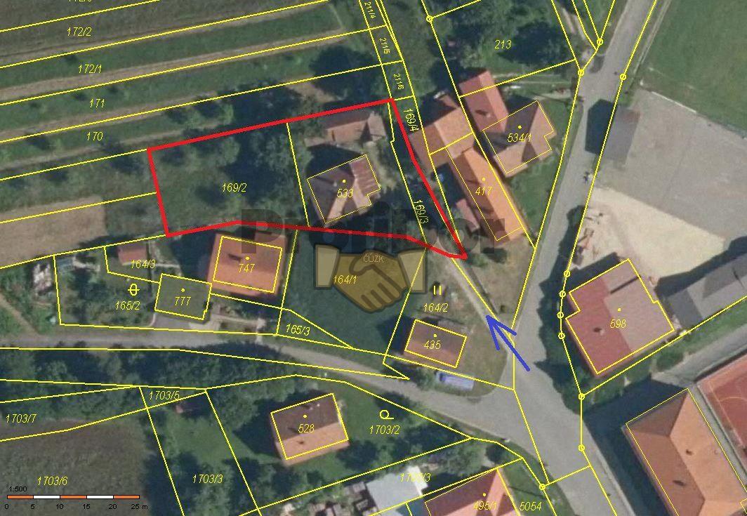 Prodej rodinného domu v obci Újezd, okres Zlín, CP 1107 m2, obrázek č. 2