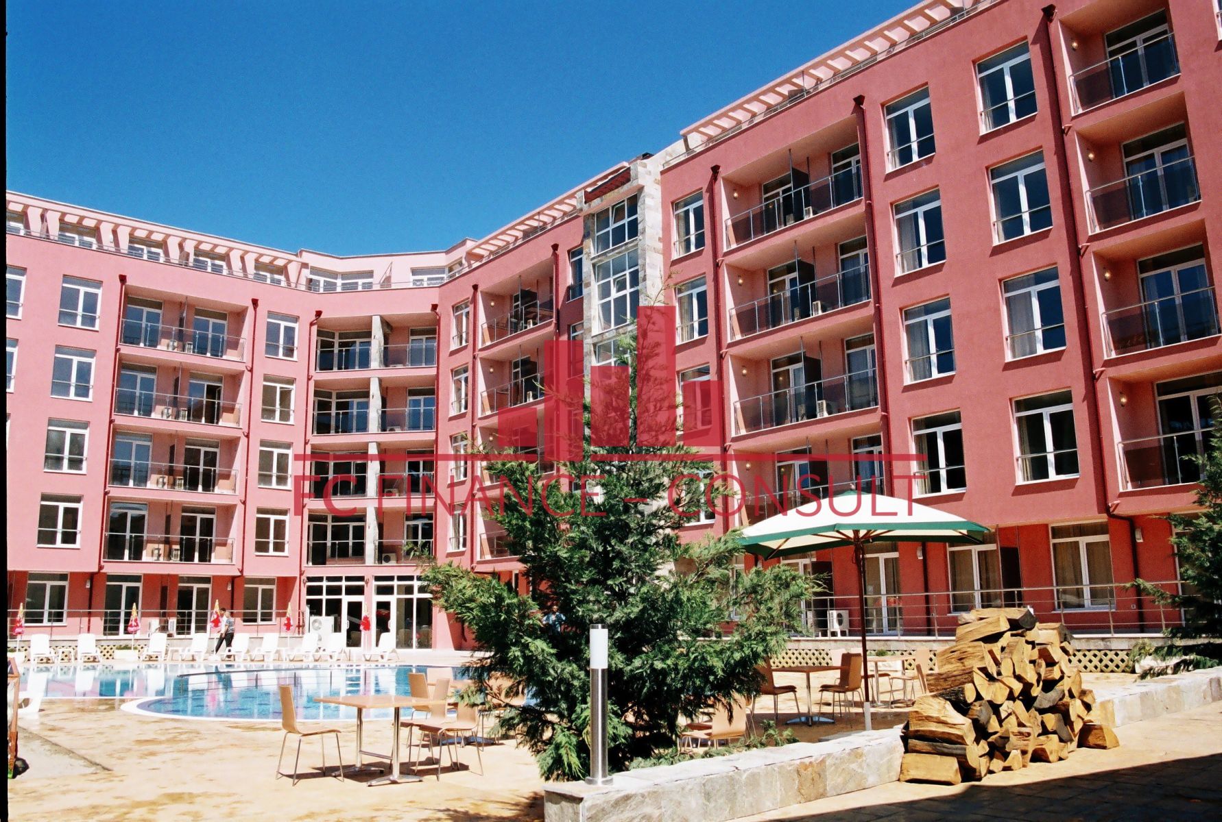 Apartmán 1+kk v moderním prázdninovém komplexu, Slunečné pobřeží, Bulharsko