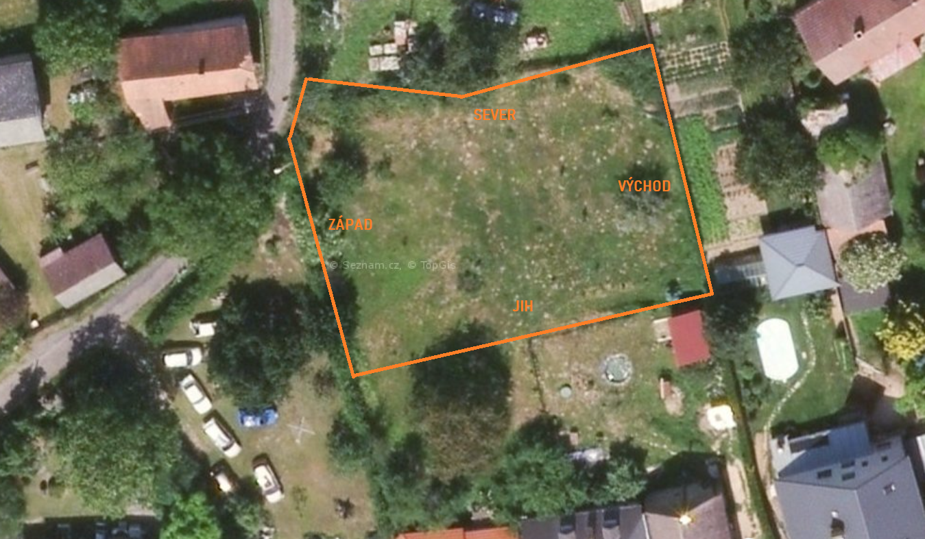 Prodej stavebního pozemku 1000 m2 Třebonín, Kutná Hora, obrázek č. 1