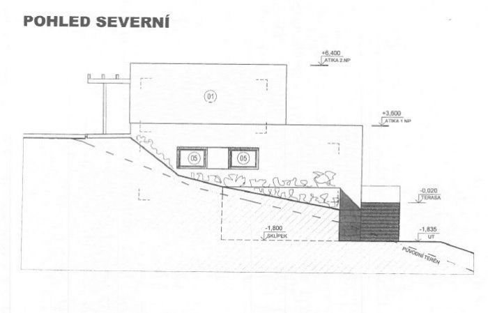 Prodej stavebního pozemku v Žebětíně o velikosti 1735 m2 na okraji obce pro výstavbu provozovny či R, obrázek č.11