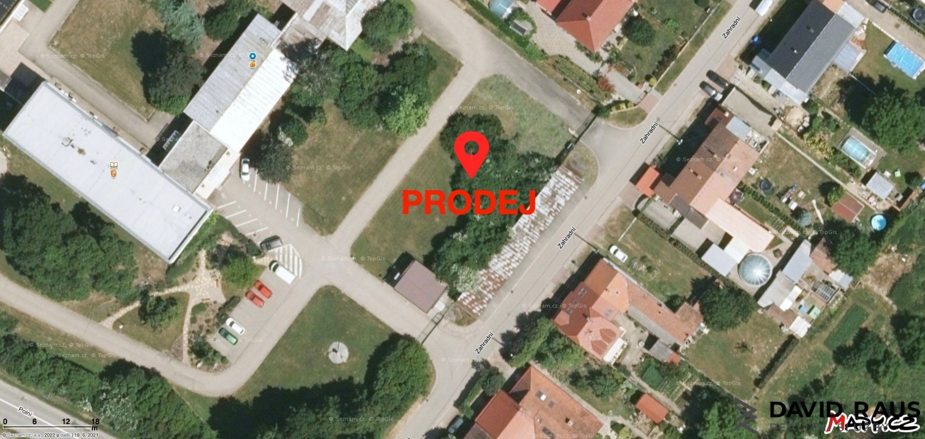 Prodej projektu administrativní budovy (711 m2 ) včetně stavebního pozemku 1011  m2, Troubsko, obrázek č. 1
