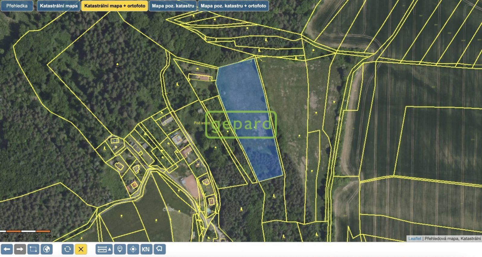 Prodej pozemků jako celku - 45.717 m2, obec Vlkančice, obrázek č. 1