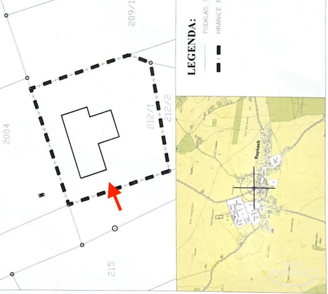 Stavební pozemek o velikosti 1.191 m2, Rapšach, Třeboň, Jižní Čechy, obrázek č. 3