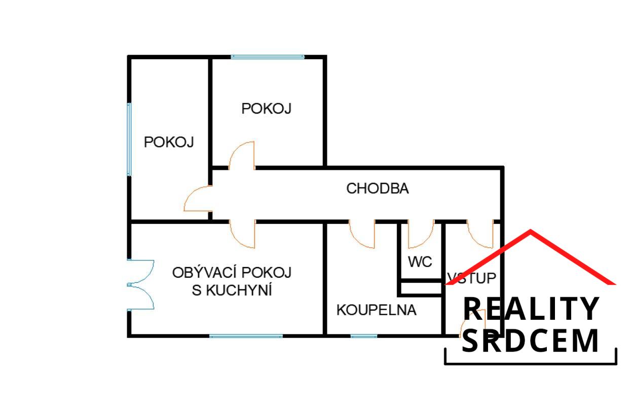 Pronájem bytu 2+1 v rodinném domě s terasou, 57 m2, Mexiko, Klimkovice, obrázek č. 2