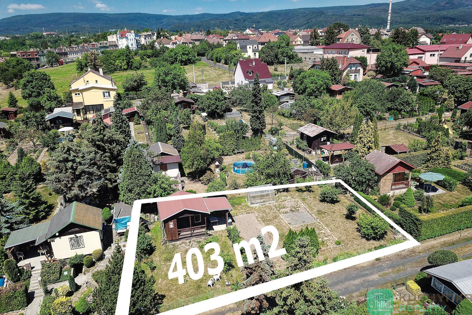 Prodej chaty 17 m2, zahrada 403 m2, Na Haldách, Teplice, obrázek č. 2