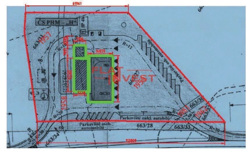 Prodej pozemku pro výstavbu čerpací stanice s prodejnou, rozloha 5.724 m2 v lokalitě Nové Dvory u Ku, obrázek č. 3