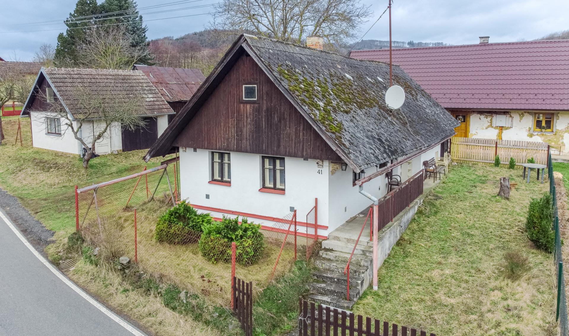 Prodej rodinného domu, 42 m2, pozemek 473 m2, Němčice, okres Domažlice