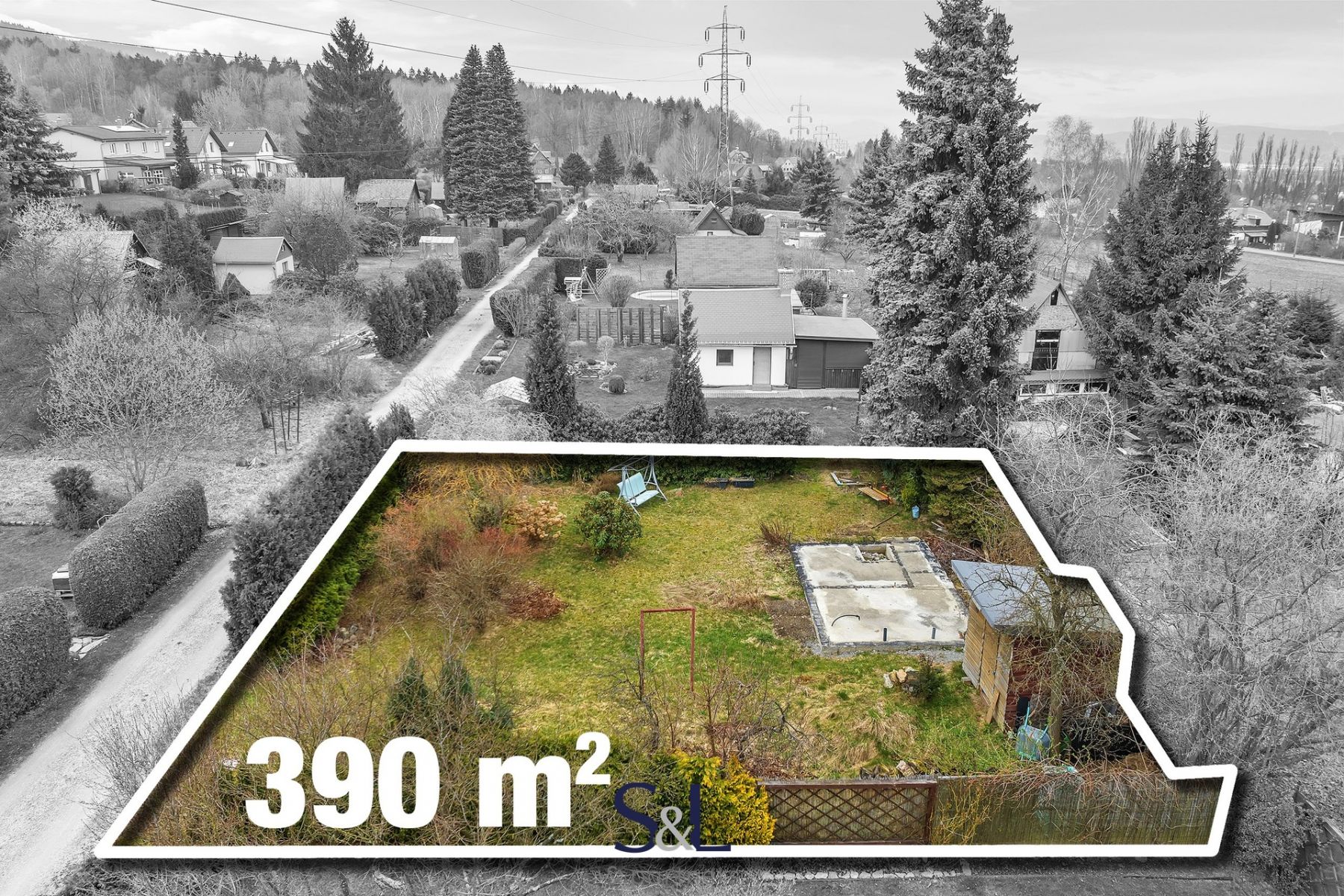 Prodej, Pozemky - zahrady, 390 m2 - Liberec XIX-Horní Hanychov, obrázek č. 3