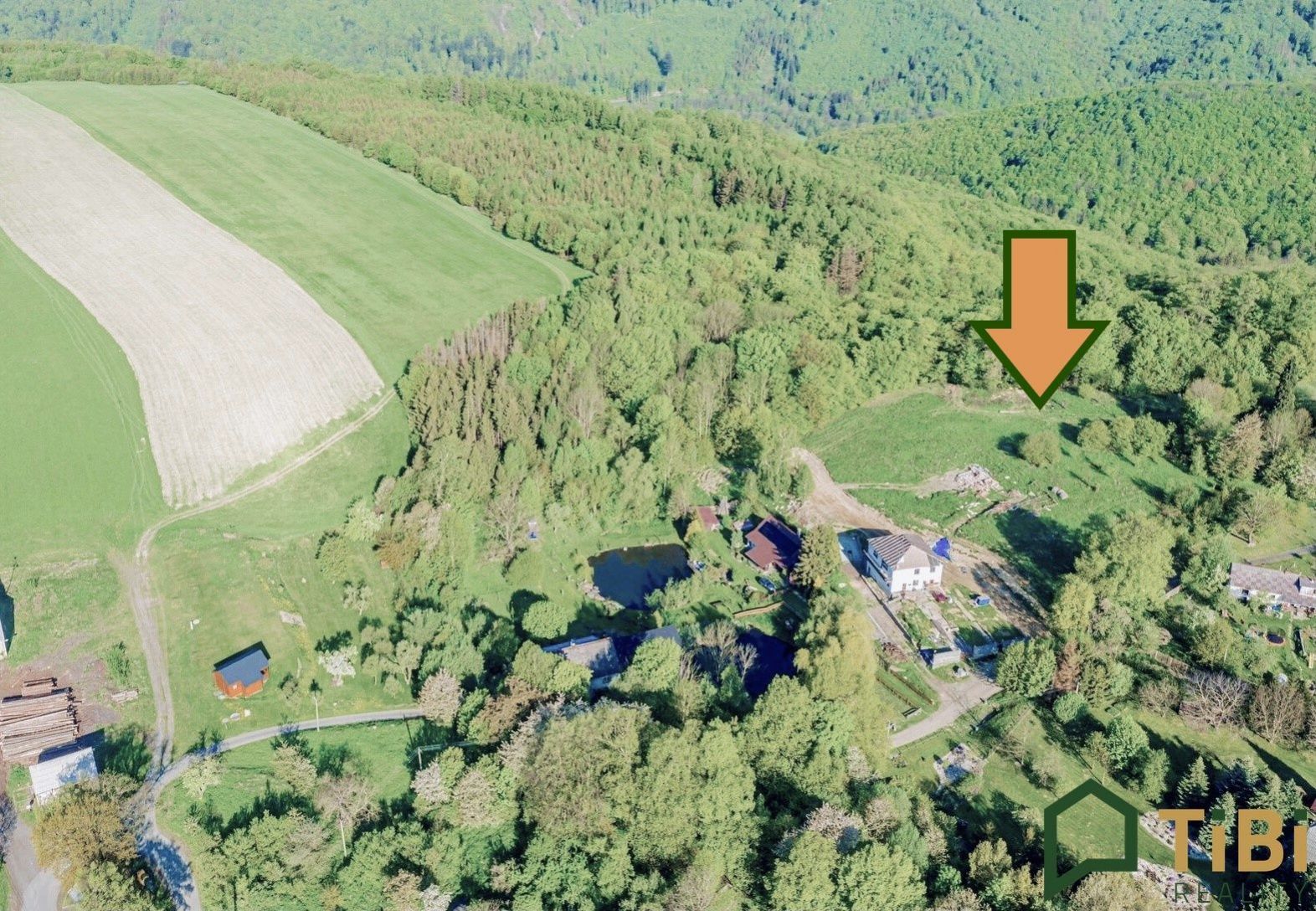 Prodej pozemky pro bydlení, 7.822 m2 - Jiříkov - Těchanov, obrázek č. 2