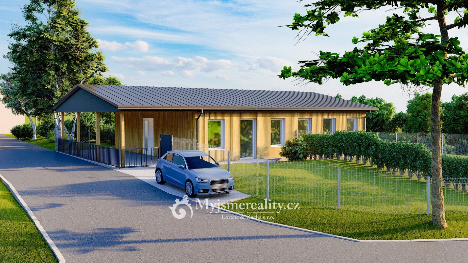 Prodej novostavby rodinného dvojdomku 3+kk s terasou, zahradou a parkovacím stáním, 74 m2 - Blížkovi, obrázek č. 3