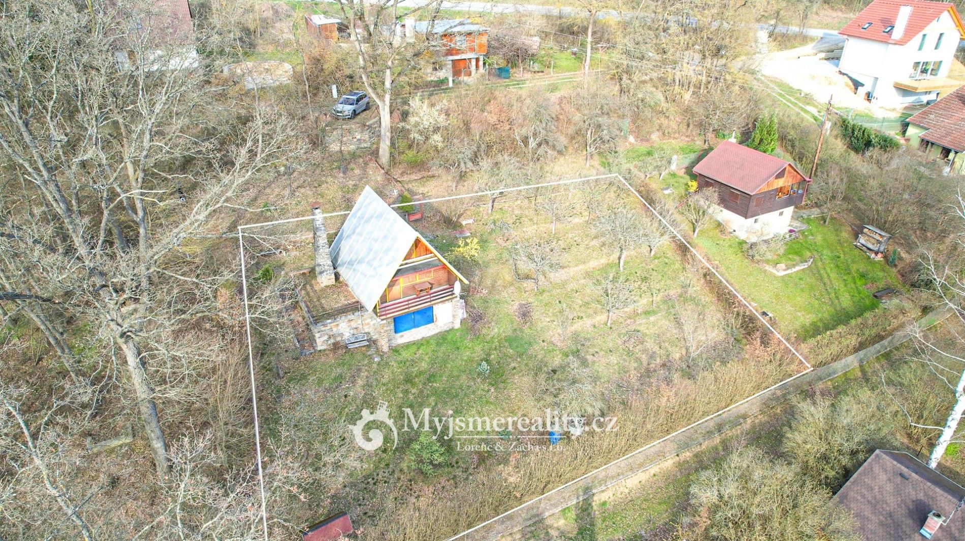 Prodej chaty se zahradou s možností výstavby, 787 m2 - Vranov nad Dyjí - Znojmo, obrázek č. 2