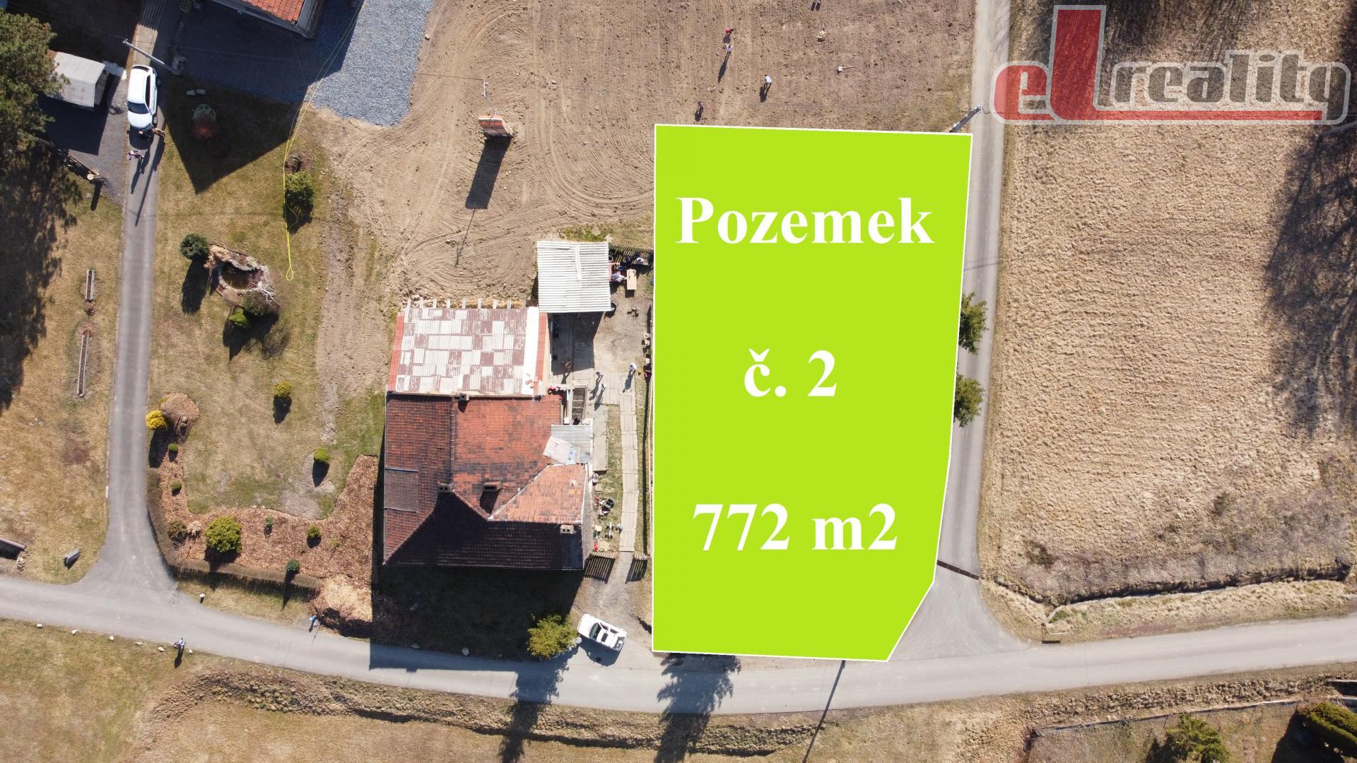 Prodej stavební parcely, Polom u Hranic, okres Přerov, 772