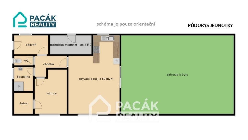 Prodej bytu 2+kk, 66 m2, se zahradou 82 m2 ve Vícově, okres Prostějov, obrázek č. 2